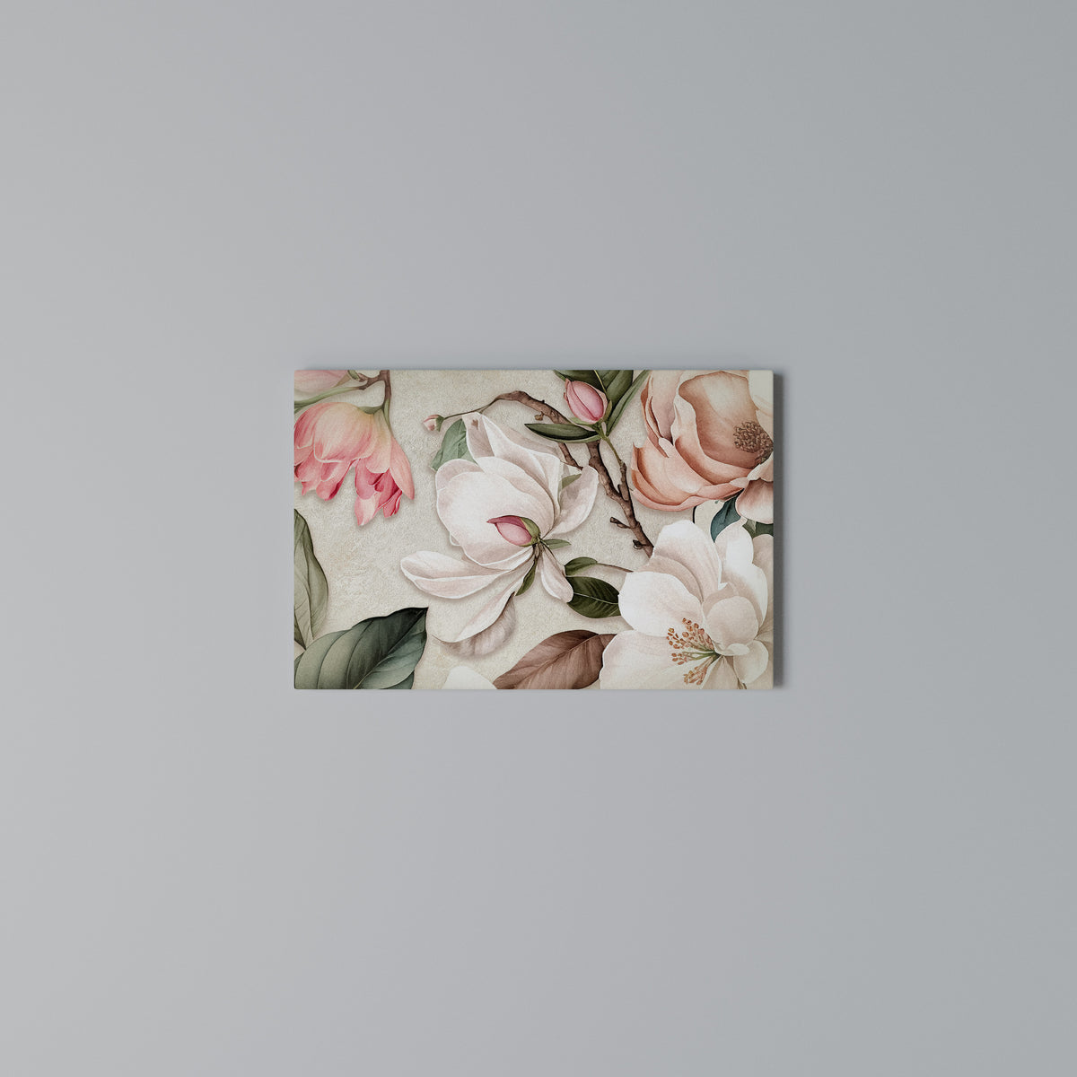 FLORAL GRACE Horizontal Canvas Print
