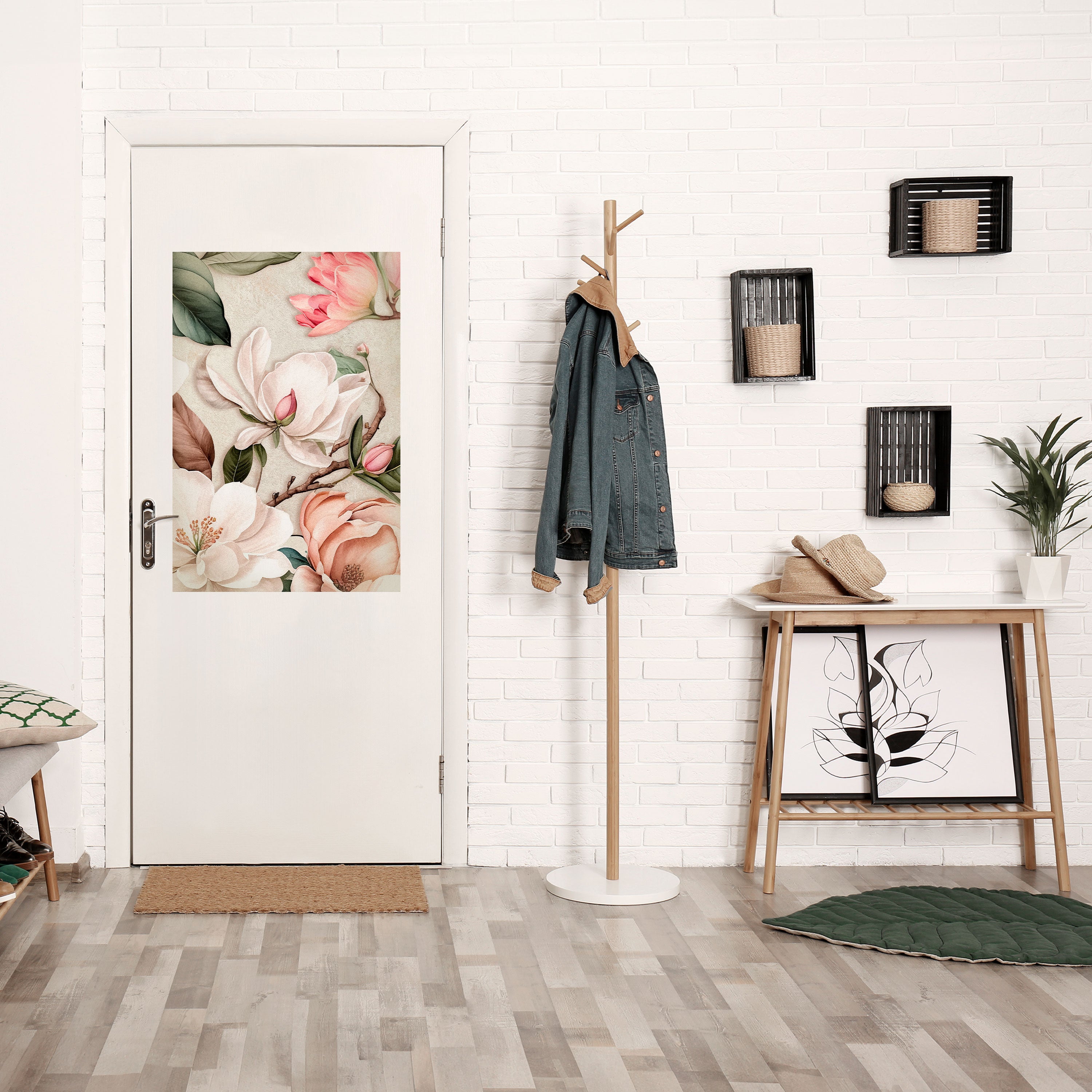 FLORAL GRACE Poster Vertical Autocolante