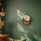 TRANQUIL FIELD Prateleira Oval Decorativa em Acabamento Preto