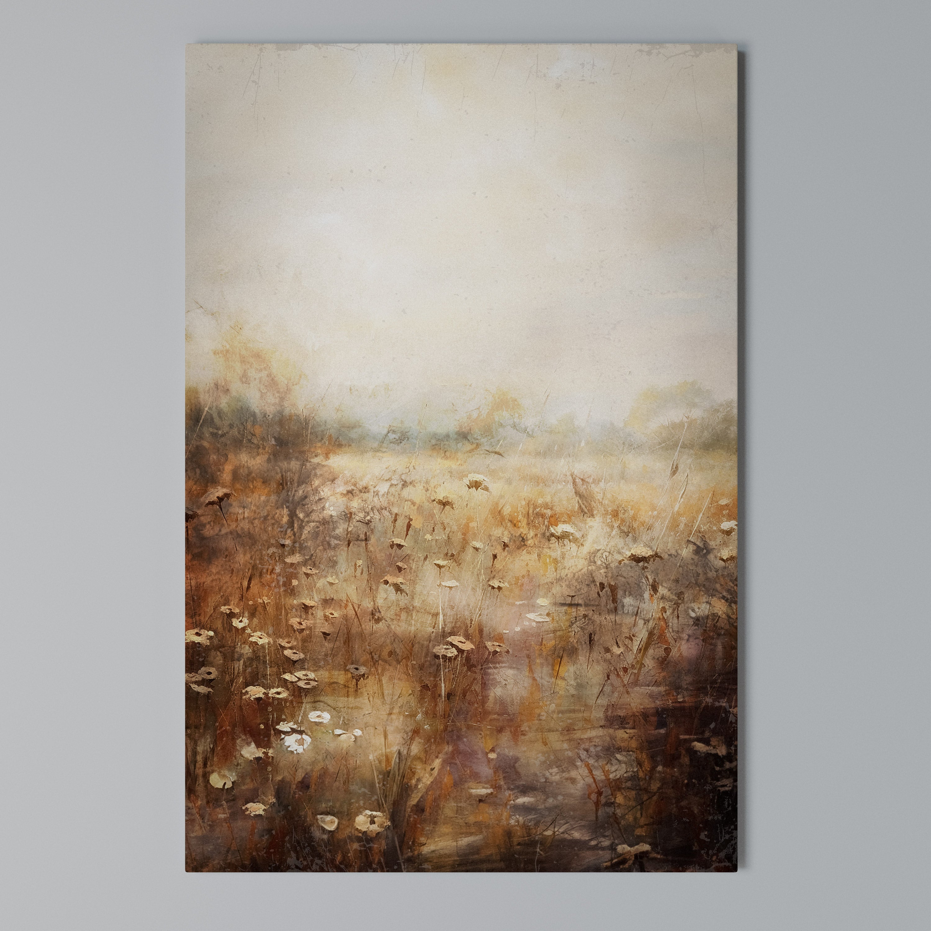 TRANQUIL FIELD Quadro em tela vertical