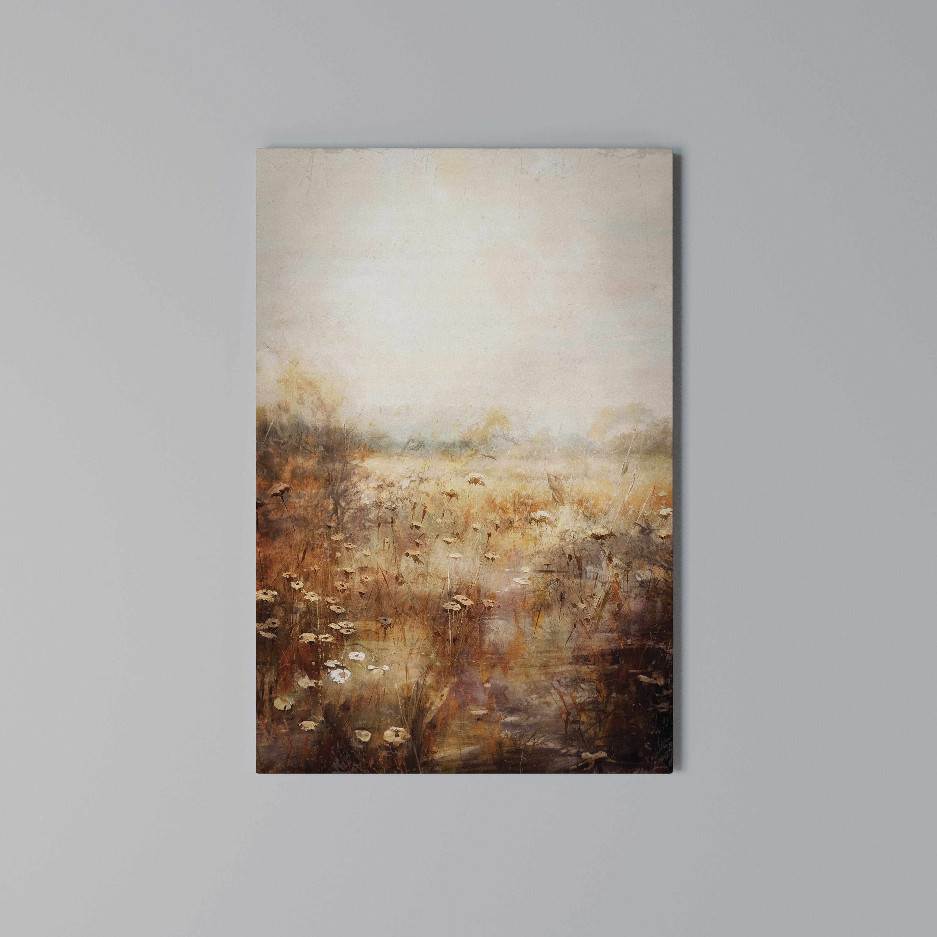 TRANQUIL FIELD Quadro em tela vertical