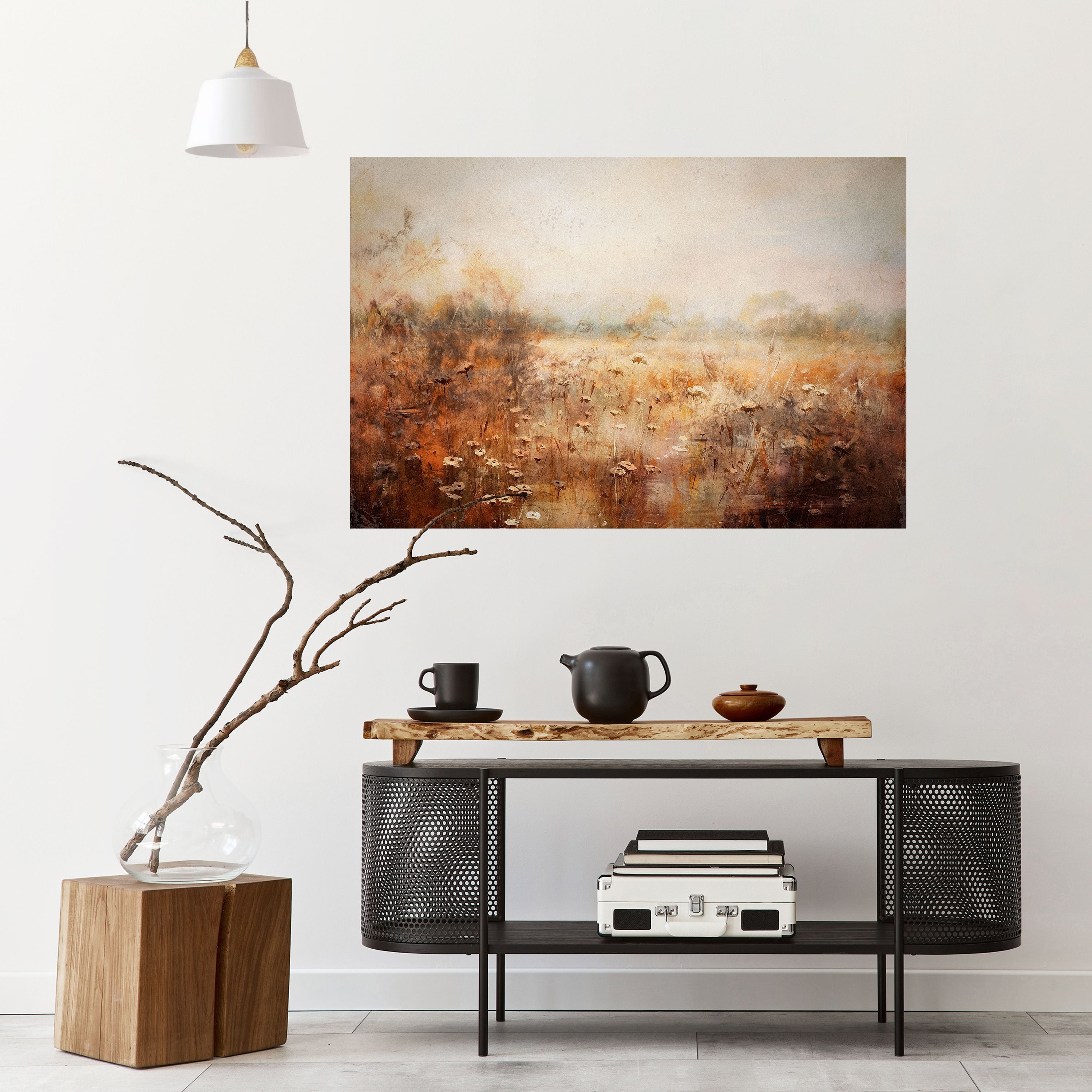 TRANQUIL FIELD Peel and Stick Horizontal Poster