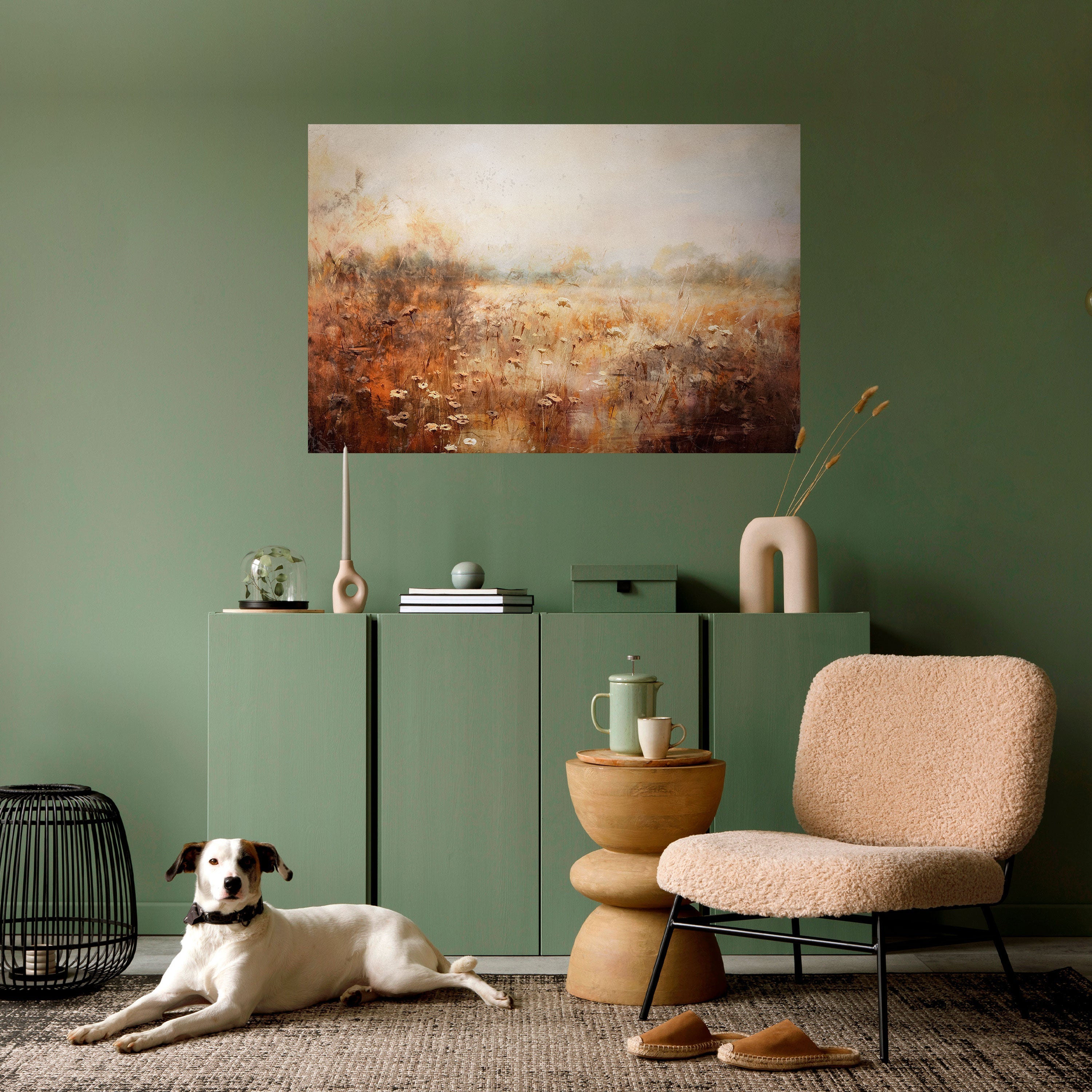 TRANQUIL FIELD Peel and Stick Horizontal Poster