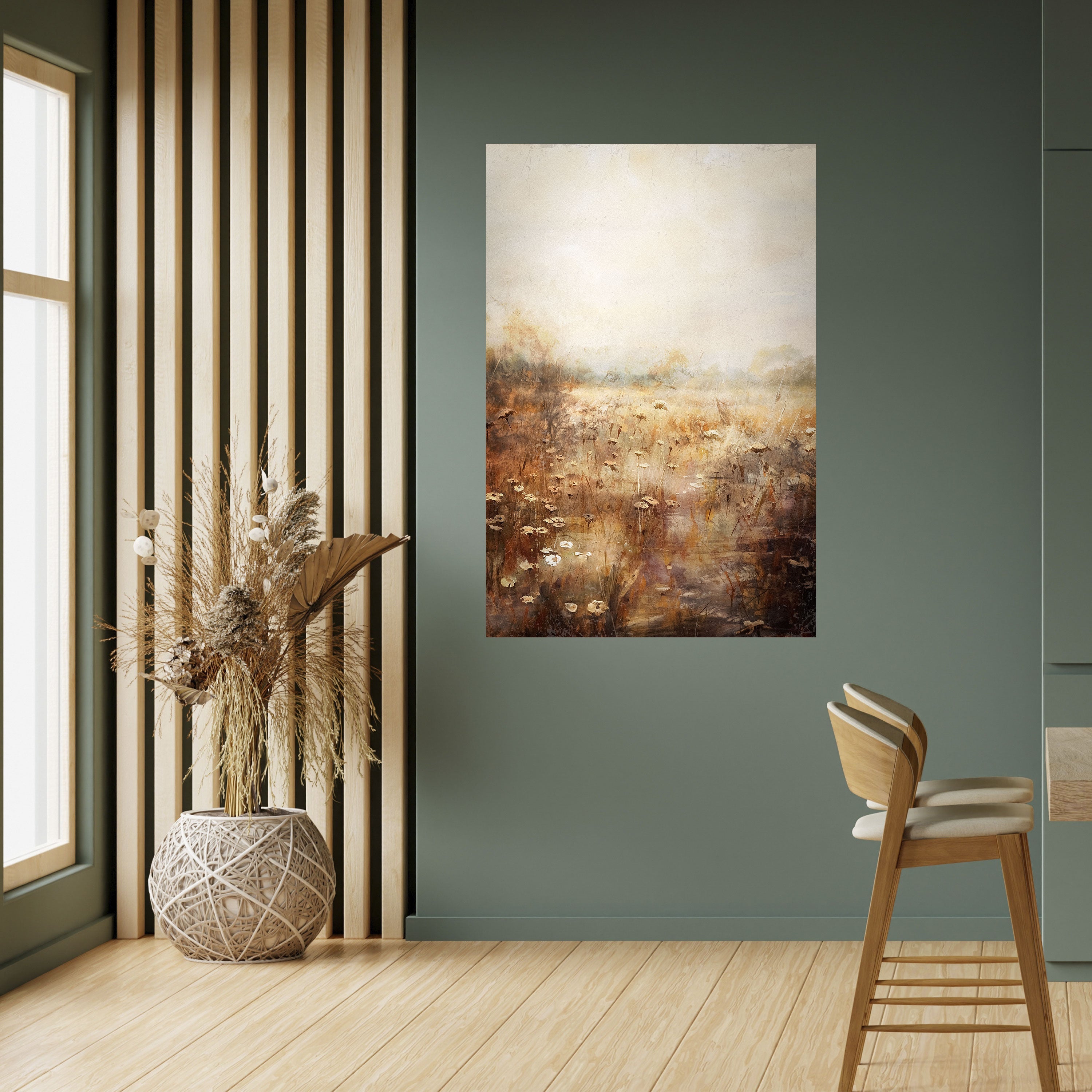 TRANQUIL FIELD Poster Vertical Autocolante