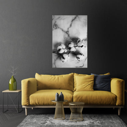 MONOCHROME COTTON DREAMS Quadro em tela vertical