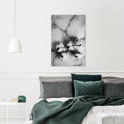 MONOCHROME COTTON DREAMS Quadro em tela vertical