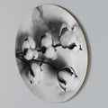 MONOCHROME COTTON DREAMS Round Wall Art