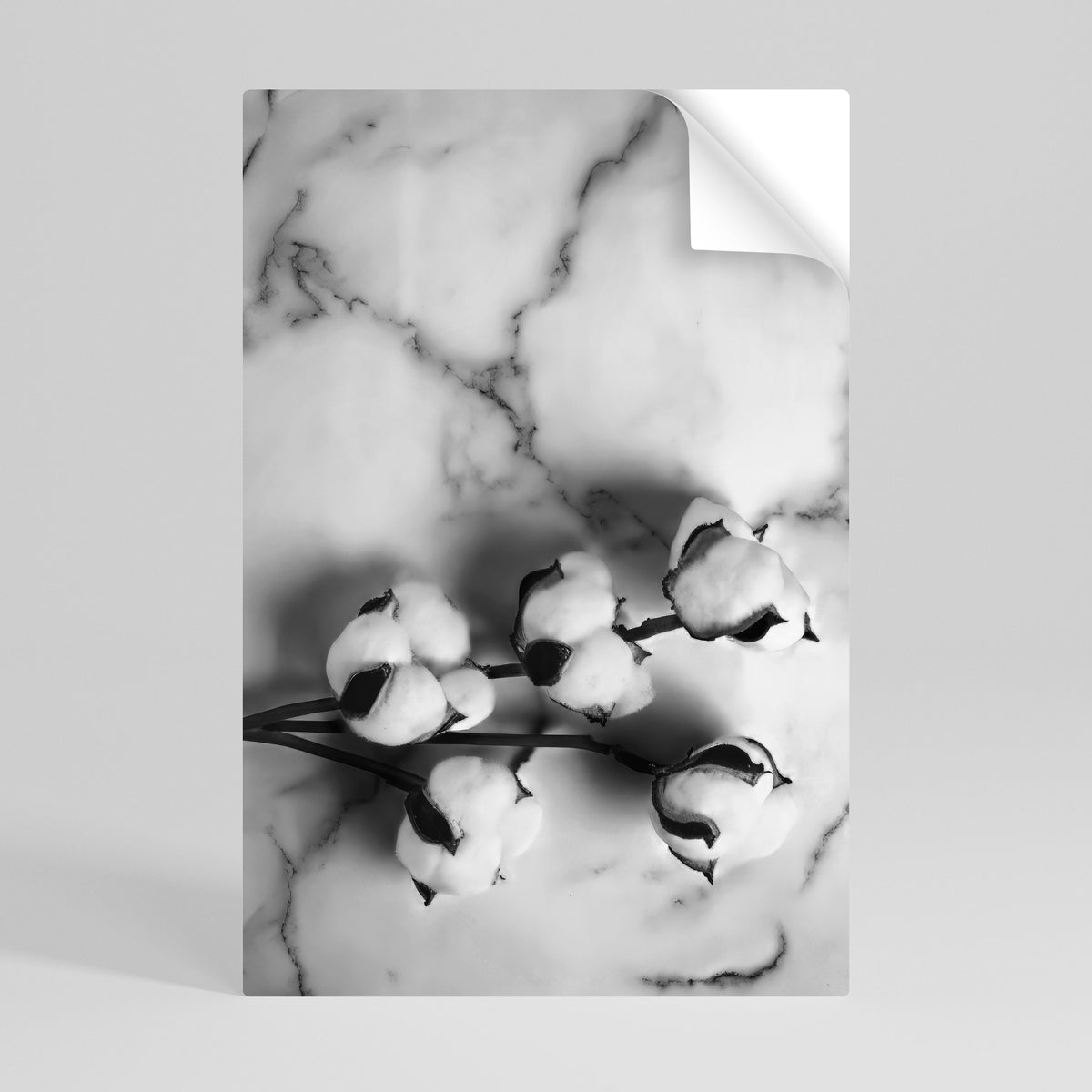 MONOCHROME COTTON DREAMS Póster Autocolante Vertical