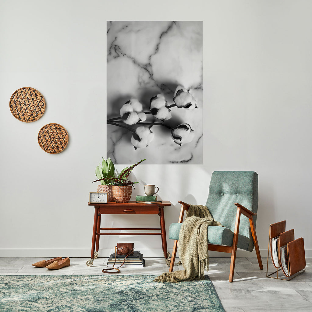 MONOCHROME COTTON DREAMS Poster Vertical Autocolante