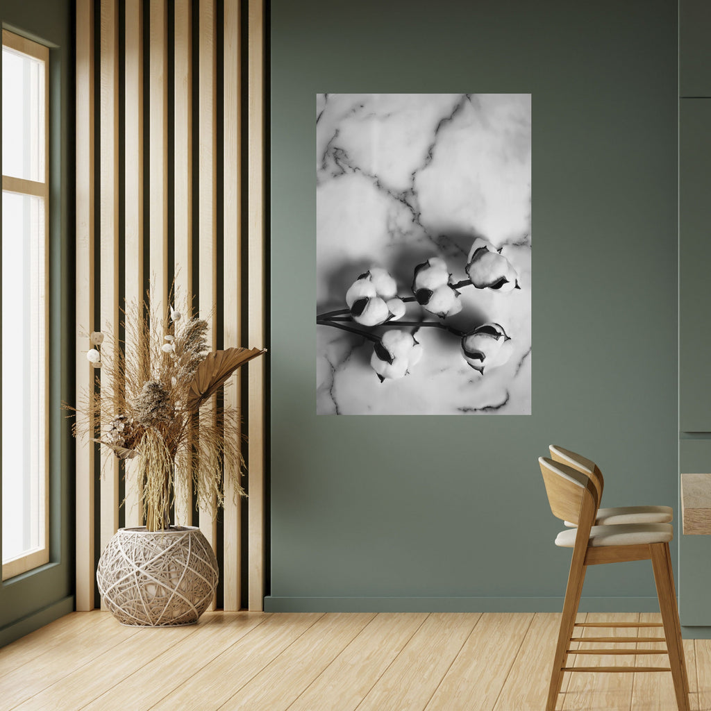 MONOCHROME COTTON DREAMS Poster Vertical Autocolante