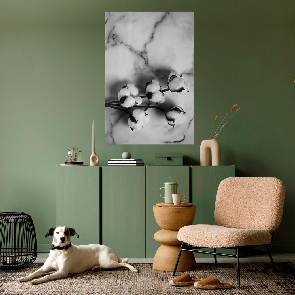 MONOCHROME COTTON DREAMS Poster Vertical Autocolante