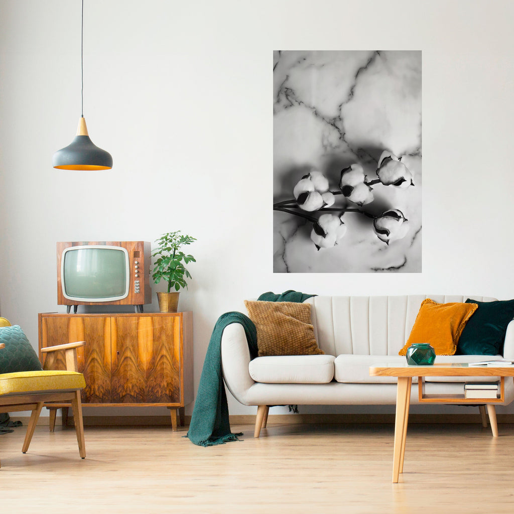 MONOCHROME COTTON DREAMS Poster Vertical Autocolante