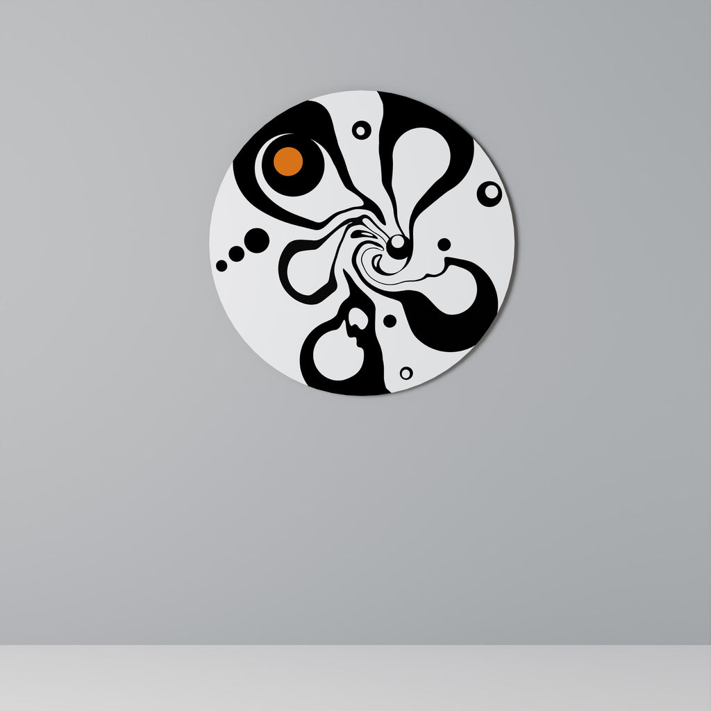 SWIRLING NATURE Round Wall Art