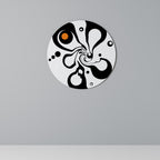 SWIRLING NATURE Round Wall Art