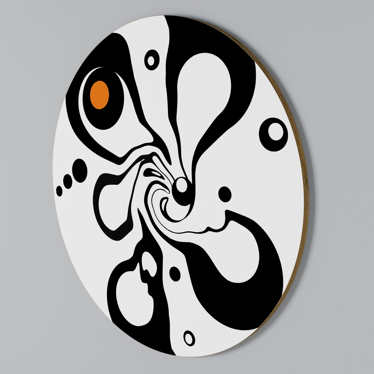 SWIRLING NATURE Arte de Parede Redonda
