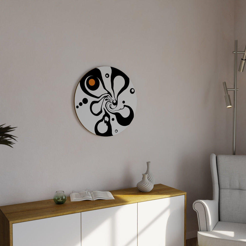 SWIRLING NATURE Round Wall Art