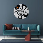 SWIRLING NATURE Round Wall Art