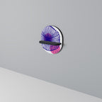 MAGIC NATURE Prateleira Oval Decorativa em Acabamento Preto