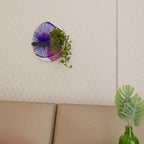 MAGIC NATURE Prateleira Oval Decorativa em Acabamento Preto