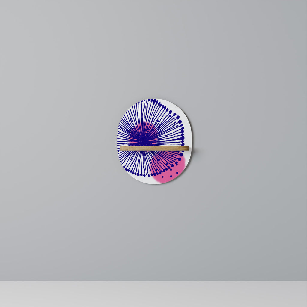 MAGIC NATURE Prateleira Oval Decorativa em Efeito Carvalho