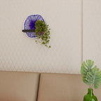 MAGIC NATURE Prateleira Redonda Decorativa em Acabamento Preto