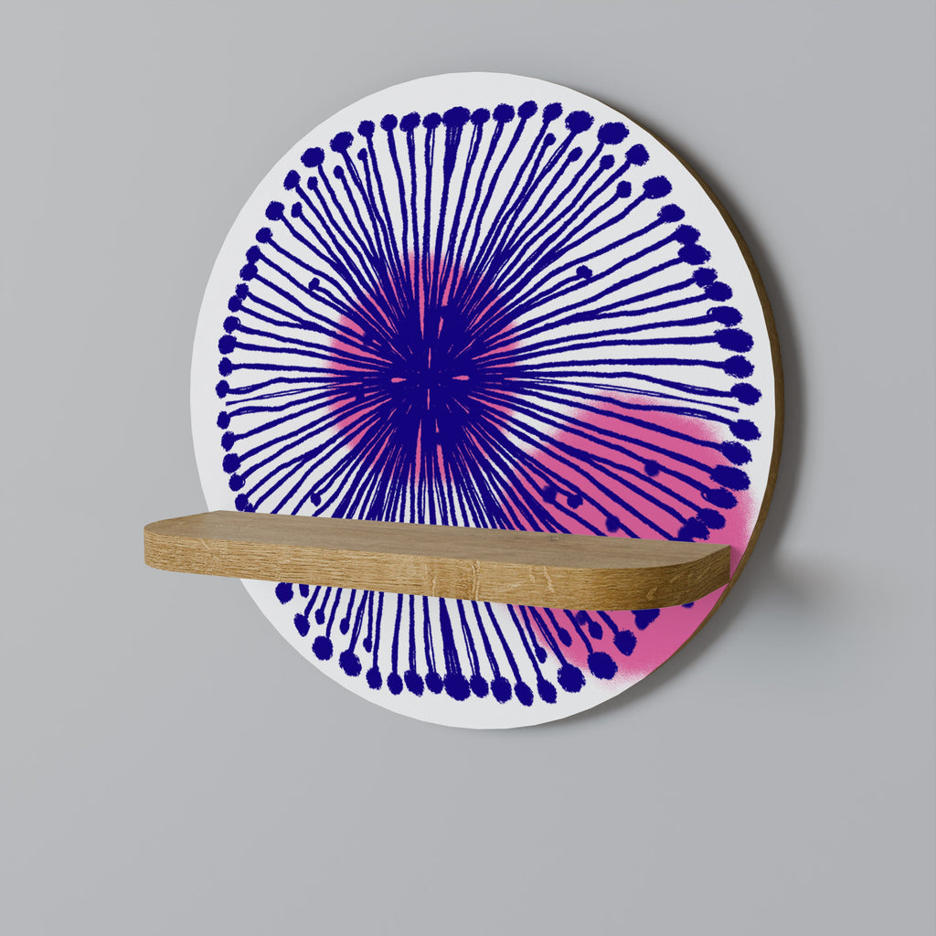 MAGIC NATURE Prateleira Redonda Decorativa em Efeito Carvalho