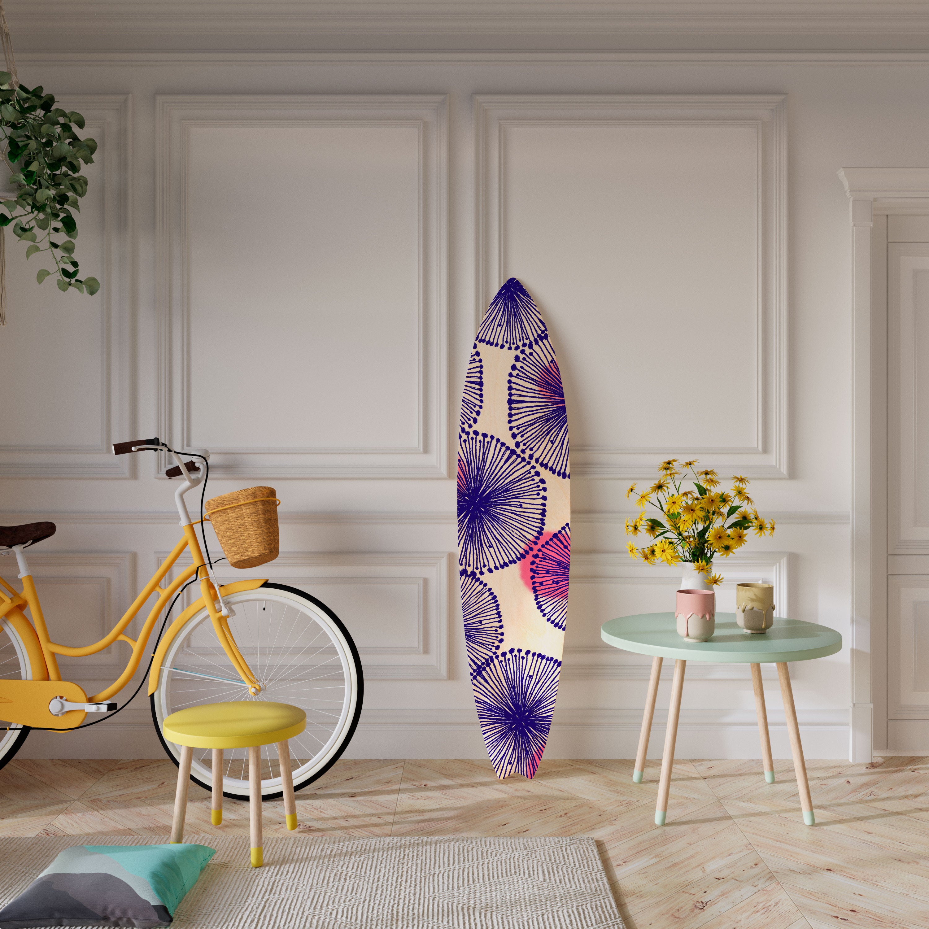 MAGIC NATURE Prancha de surf decorativa em contraplacado