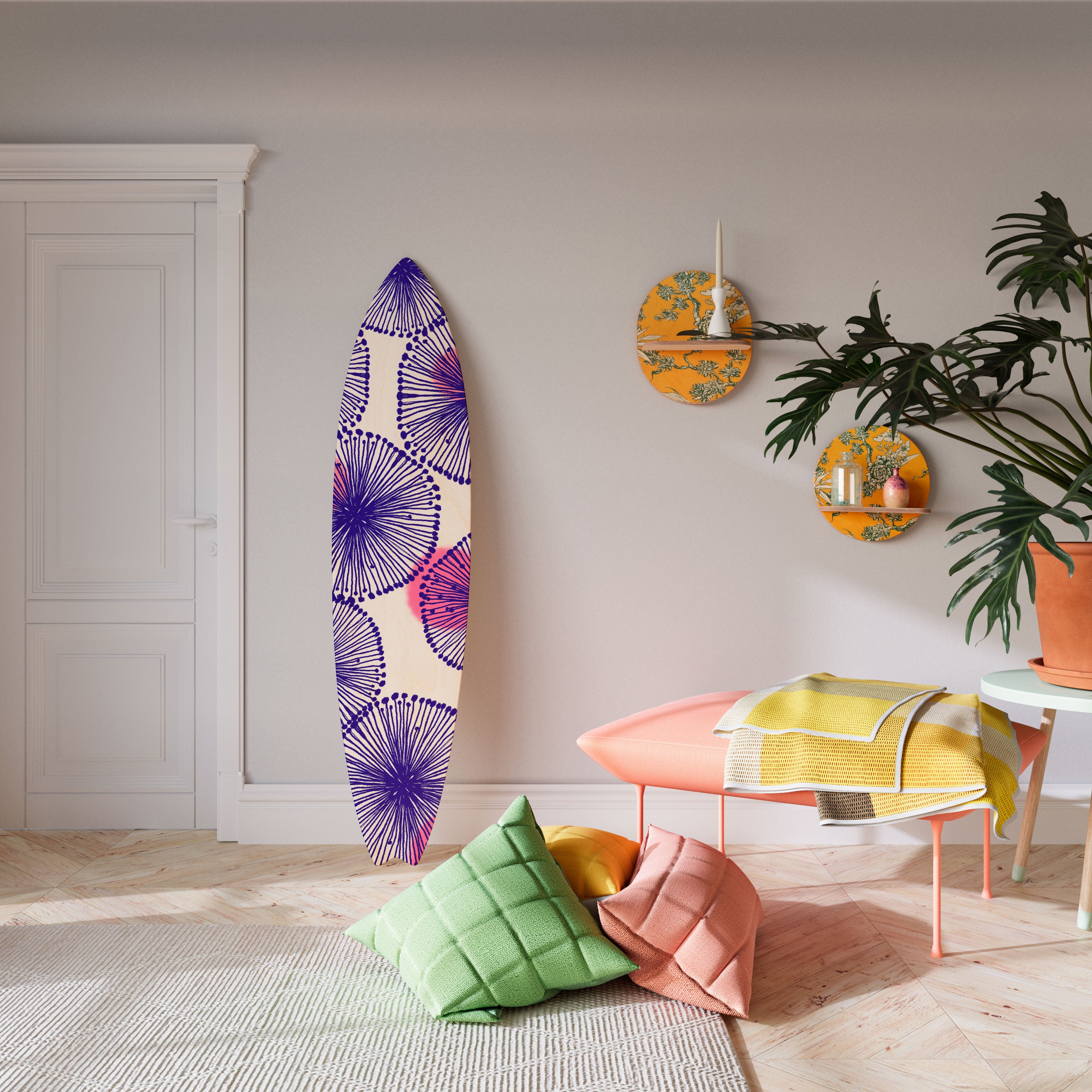 MAGIC NATURE Prancha de surf decorativa em contraplacado