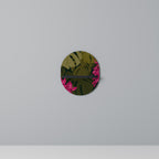 TROPICAL BEAUTY Prateleira Oval Decorativa em Acabamento Preto