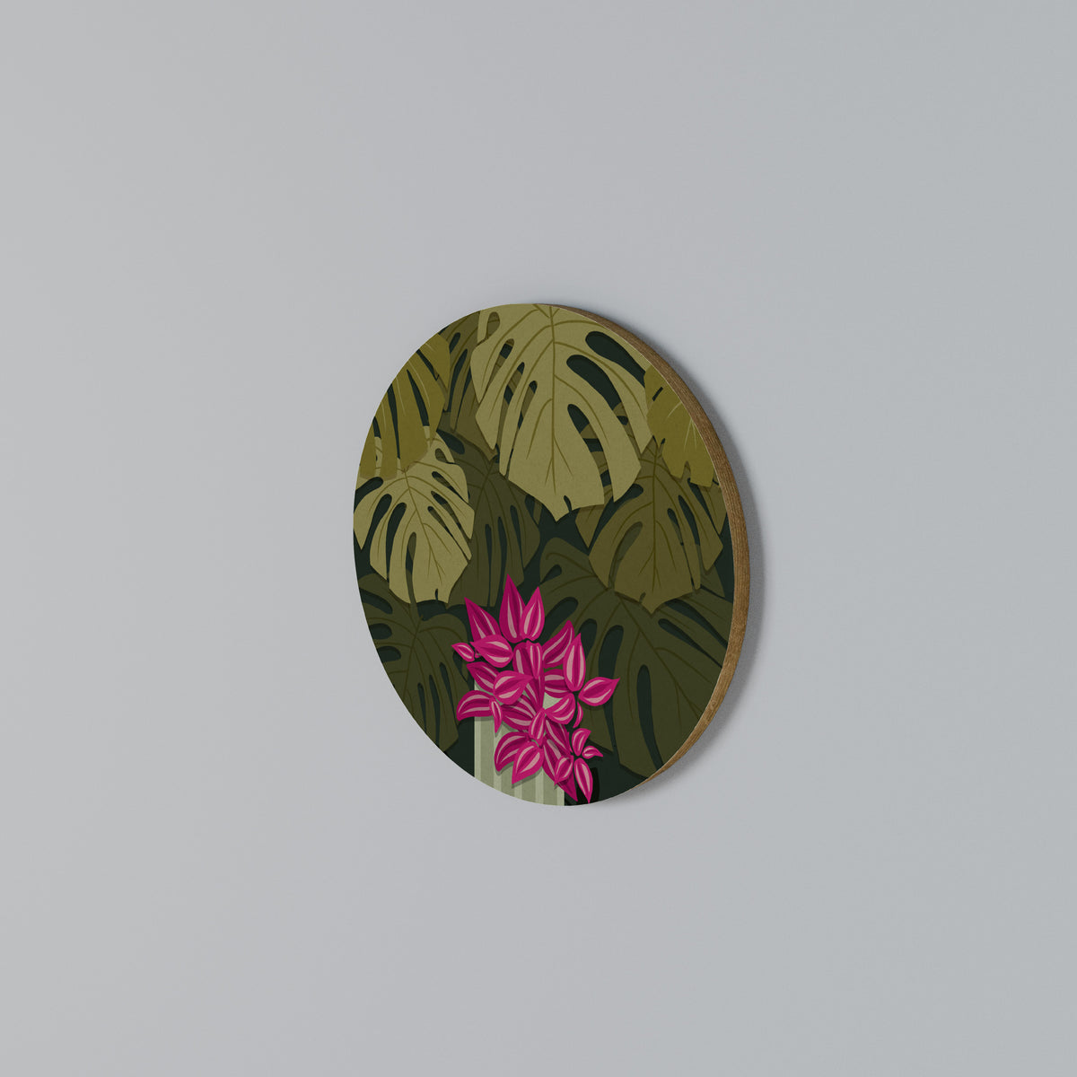TROPICAL BEAUTY Round Wall Art