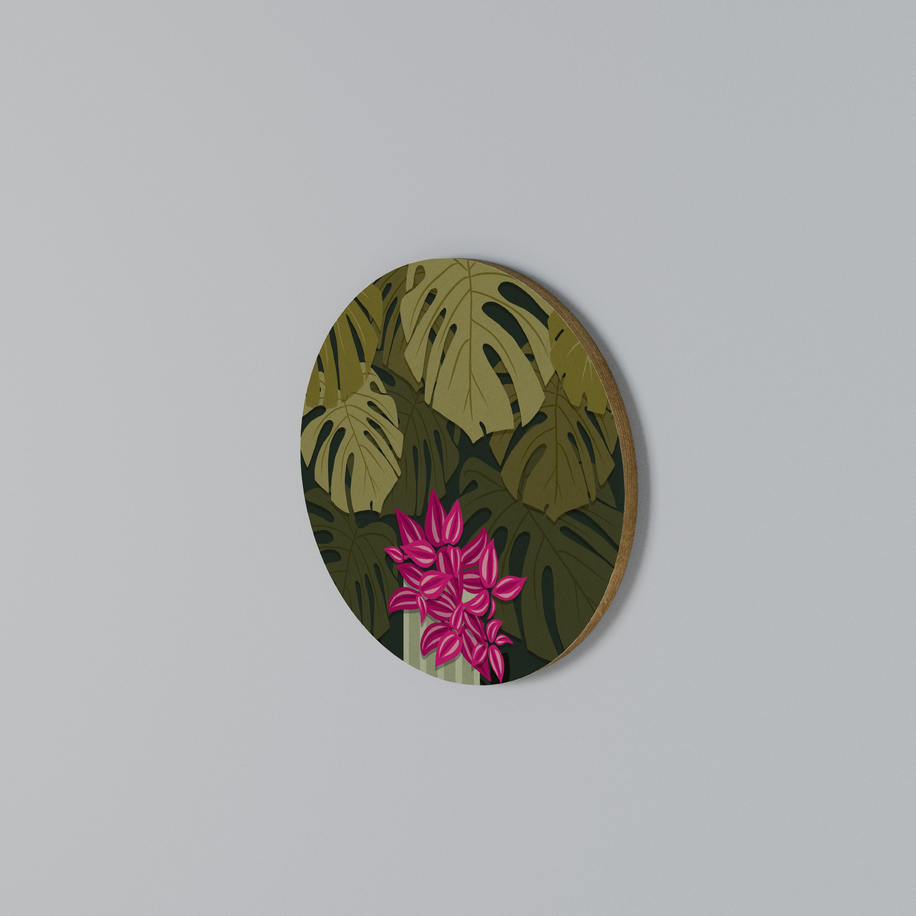 TROPICAL BEAUTY Arte de Parede Redonda