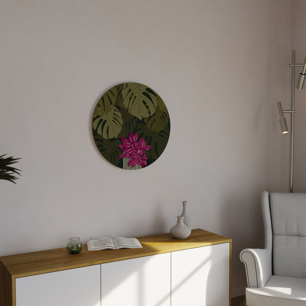 TROPICAL BEAUTY Round Wall Art