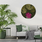 TROPICAL BEAUTY Round Wall Art