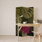 TROPICAL BEAUTY Biombo Decorativo de 3 Painéis