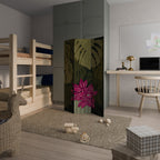 TROPICAL BEAUTY Biombo Decorativo de 3 Painéis