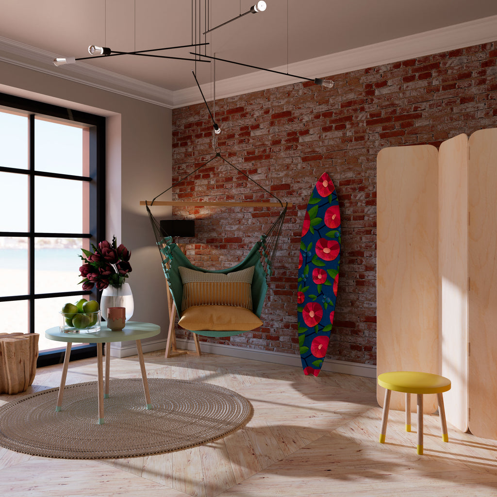 SPRING THOUGHTS Prancha de surf decorativa em contraplacado