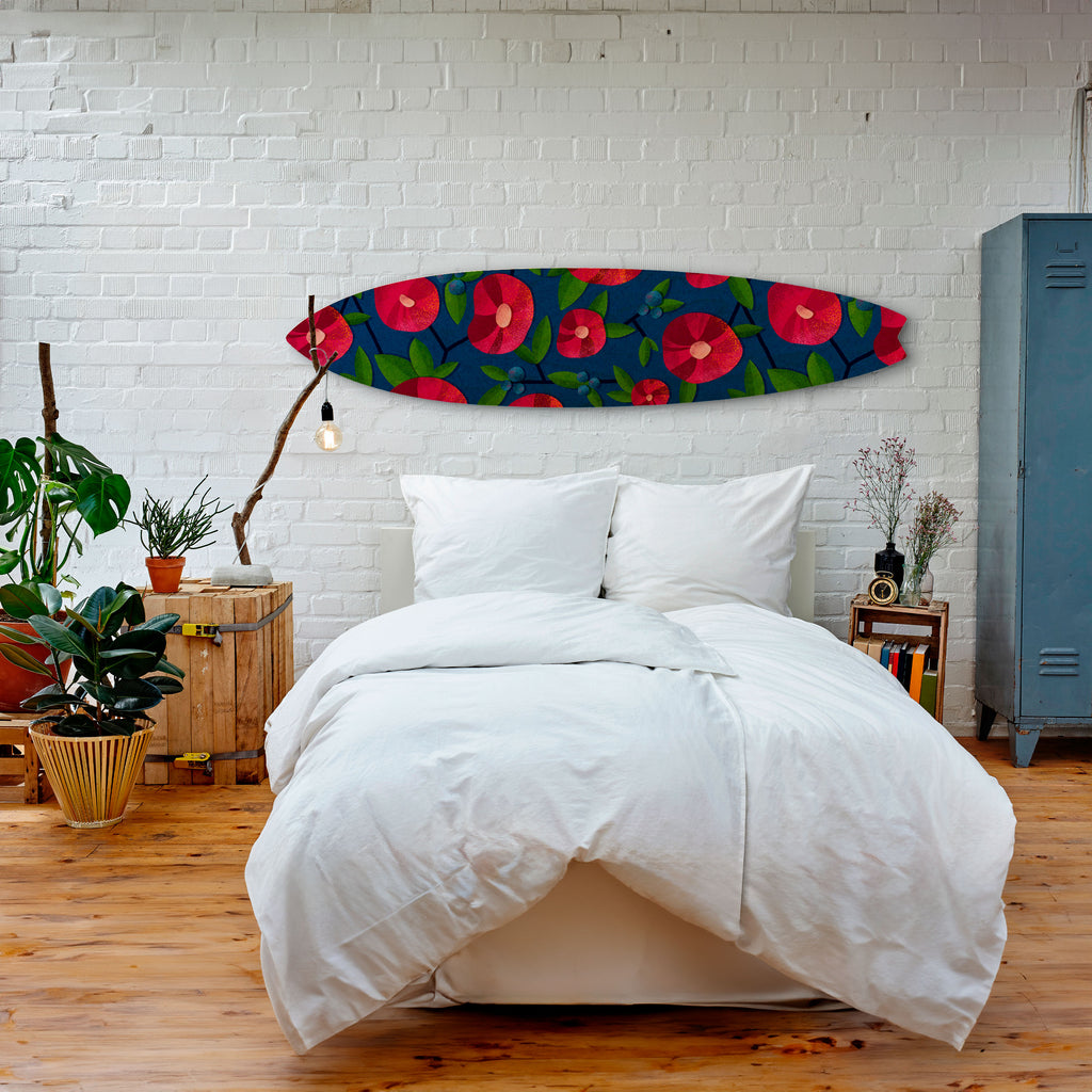 SPRING THOUGHTS Prancha de surf decorativa em contraplacado