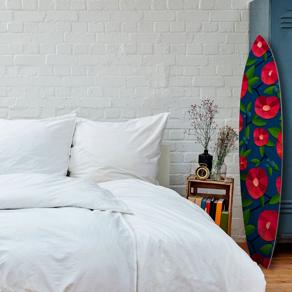 SPRING THOUGHTS Prancha de surf decorativa em contraplacado