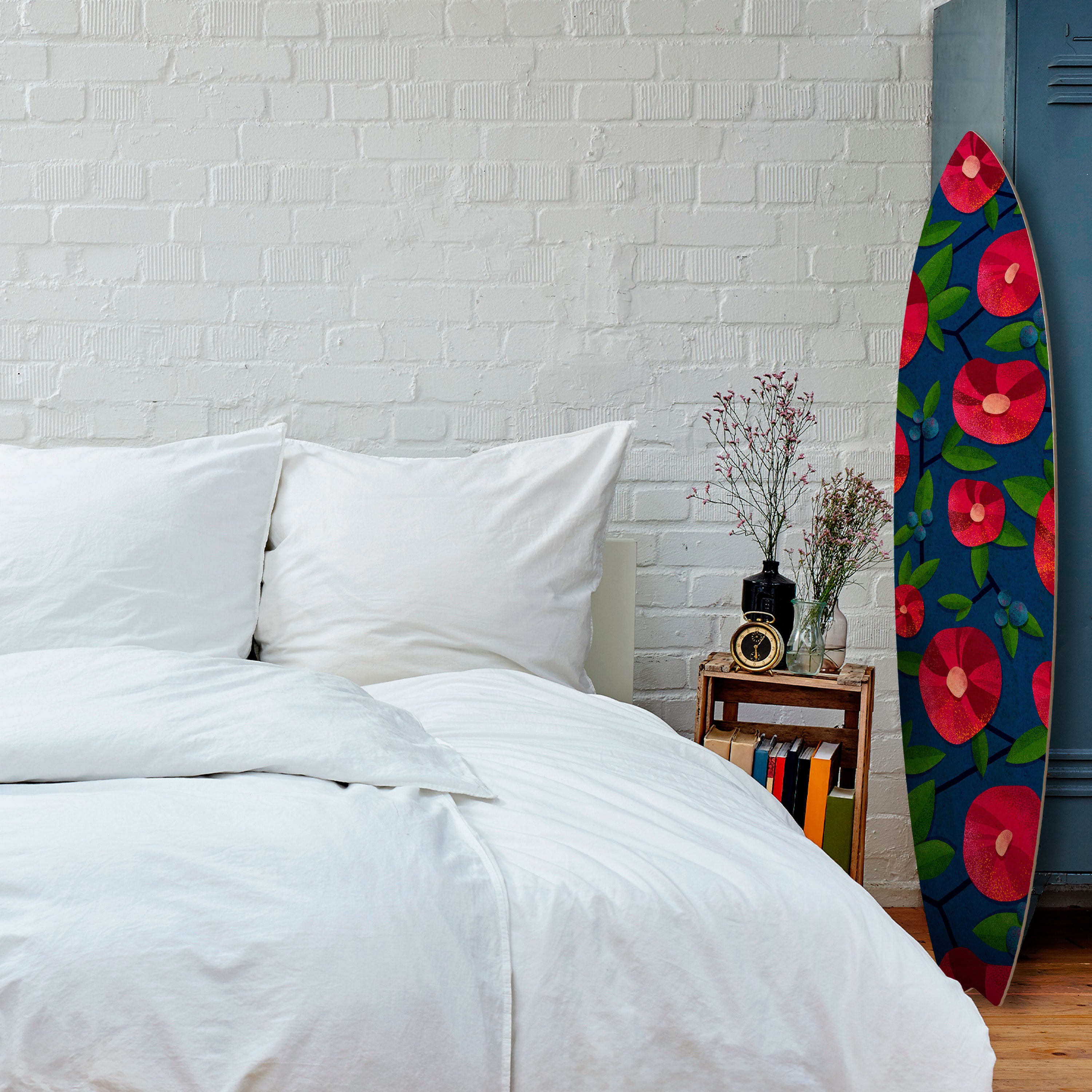 SPRING THOUGHTS Prancha de surf decorativa em contraplacado