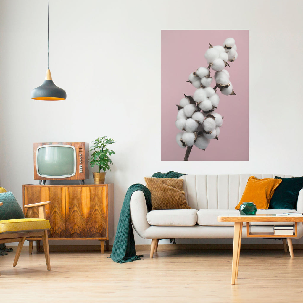 COTTON CLOUDS WHISPER Poster Vertical Autocolante