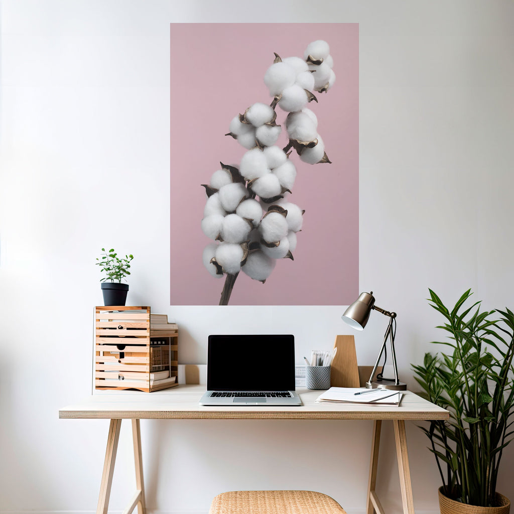 COTTON CLOUDS WHISPER Poster Vertical Autocolante