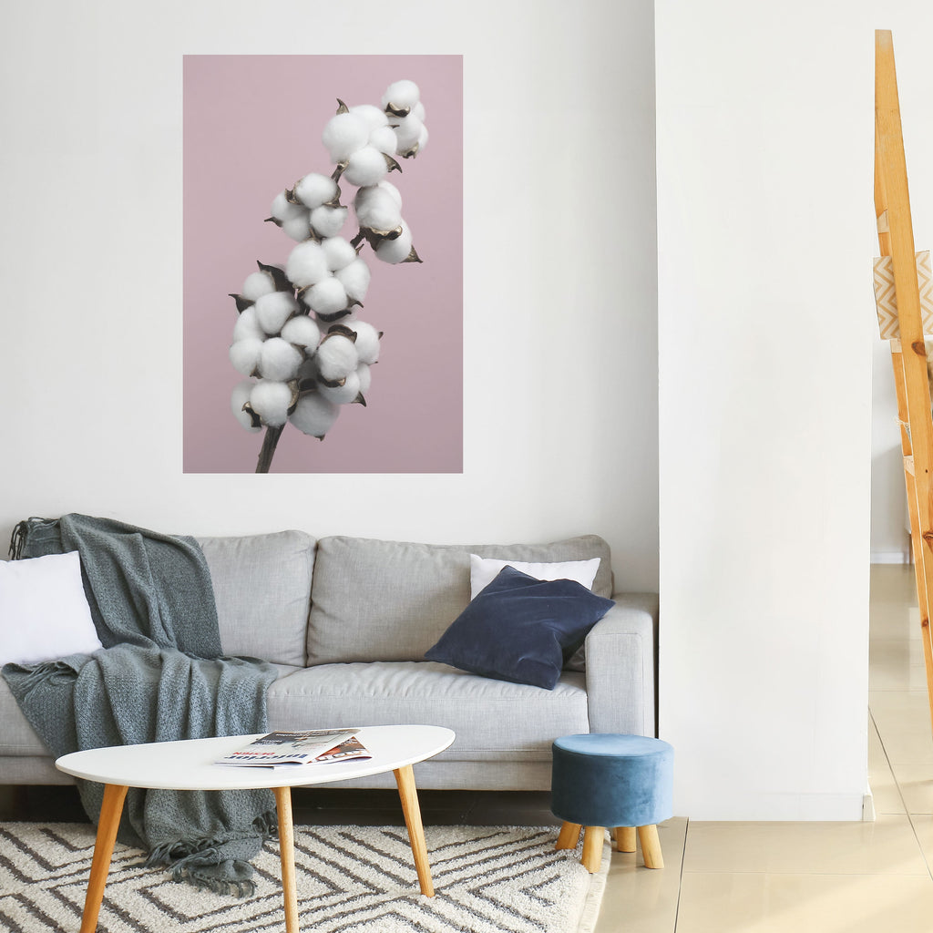 COTTON CLOUDS WHISPER Poster Vertical Autocolante