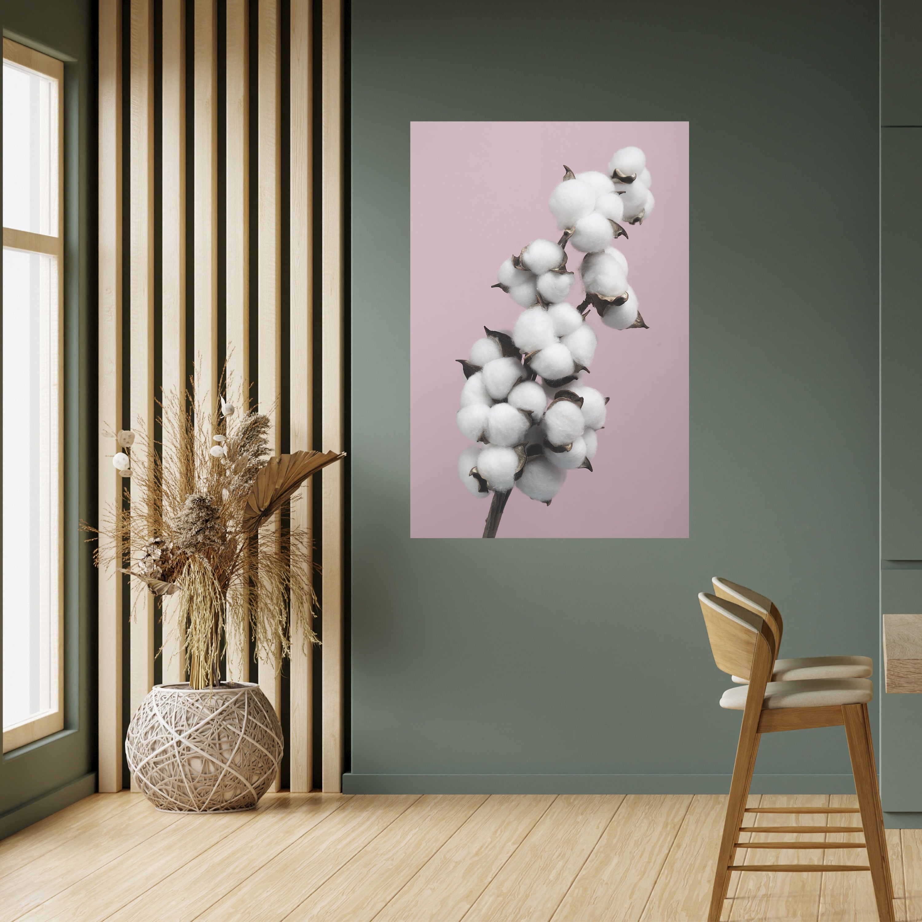 COTTON CLOUDS WHISPER Poster Vertical Autocolante