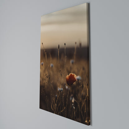 GLOWING MEADOWS AT DUSK Vertical Canvas Print