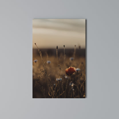 GLOWING MEADOWS AT DUSK Vertical Canvas Print