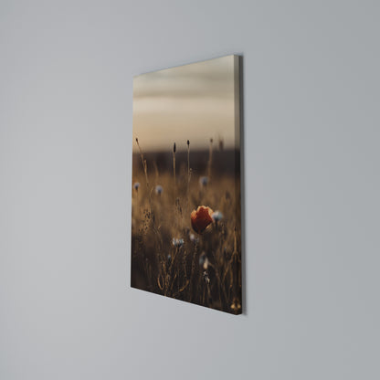 GLOWING MEADOWS AT DUSK Vertical Canvas Print