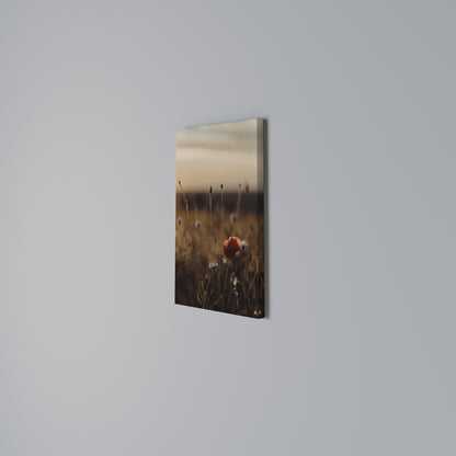 GLOWING MEADOWS AT DUSK Vertical Canvas Print