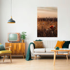 GLOWING MEADOWS AT DUSK Poster Vertical Autocolante