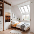 GLOWING MEADOWS AT DUSK Poster Vertical Autocolante