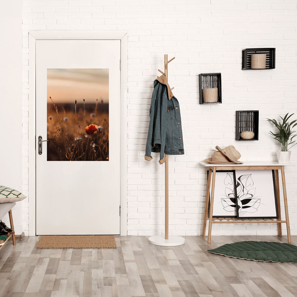 GLOWING MEADOWS AT DUSK Poster Vertical Autocolante